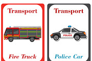 Transportation Flash Cards Kids, a Card Template by DigitalsDesigns (Thumbnail 3 of 4)