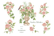 Watercolor Garden Melodies, a Decorative Illustration by MayaNavits (Thumbnail 4 of 10)