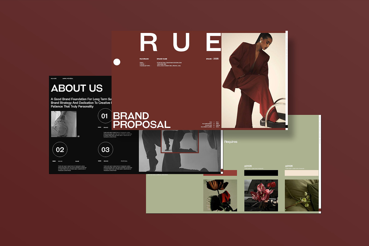 RUE | Brand Proposal Template, a Presentation Template by Slide-Agency (Photo 10 of 12)