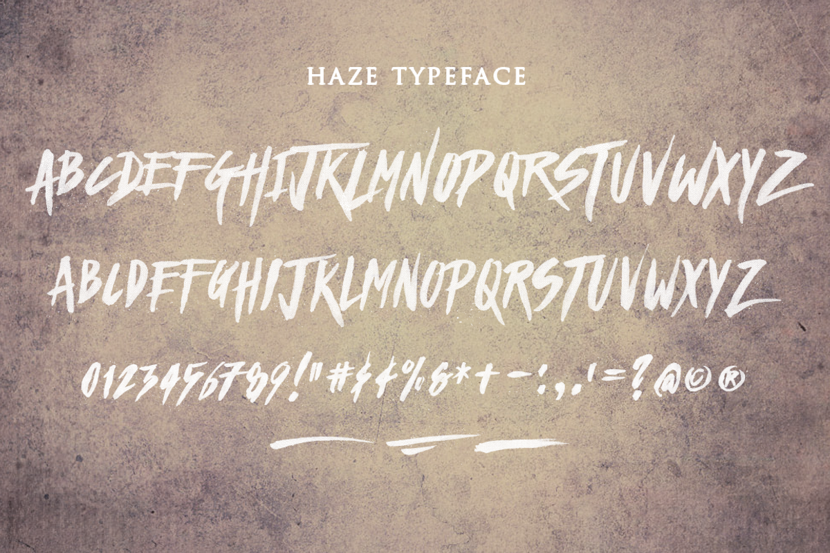 Haze Typeface 2016, a Script Font by The Branded Quotes (Photo 5 of 8)