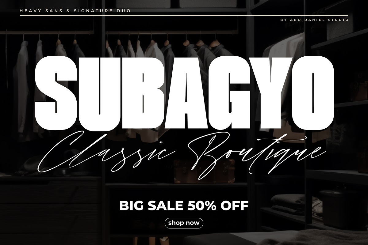 Yusiel, a Sans Serif Font by Abo Daniel Studio (Photo 3 of 13)