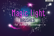 Magic Light brushes for Adobe PS, a Brush Add-On by MixPixBox (Thumbnail 1 of 3)