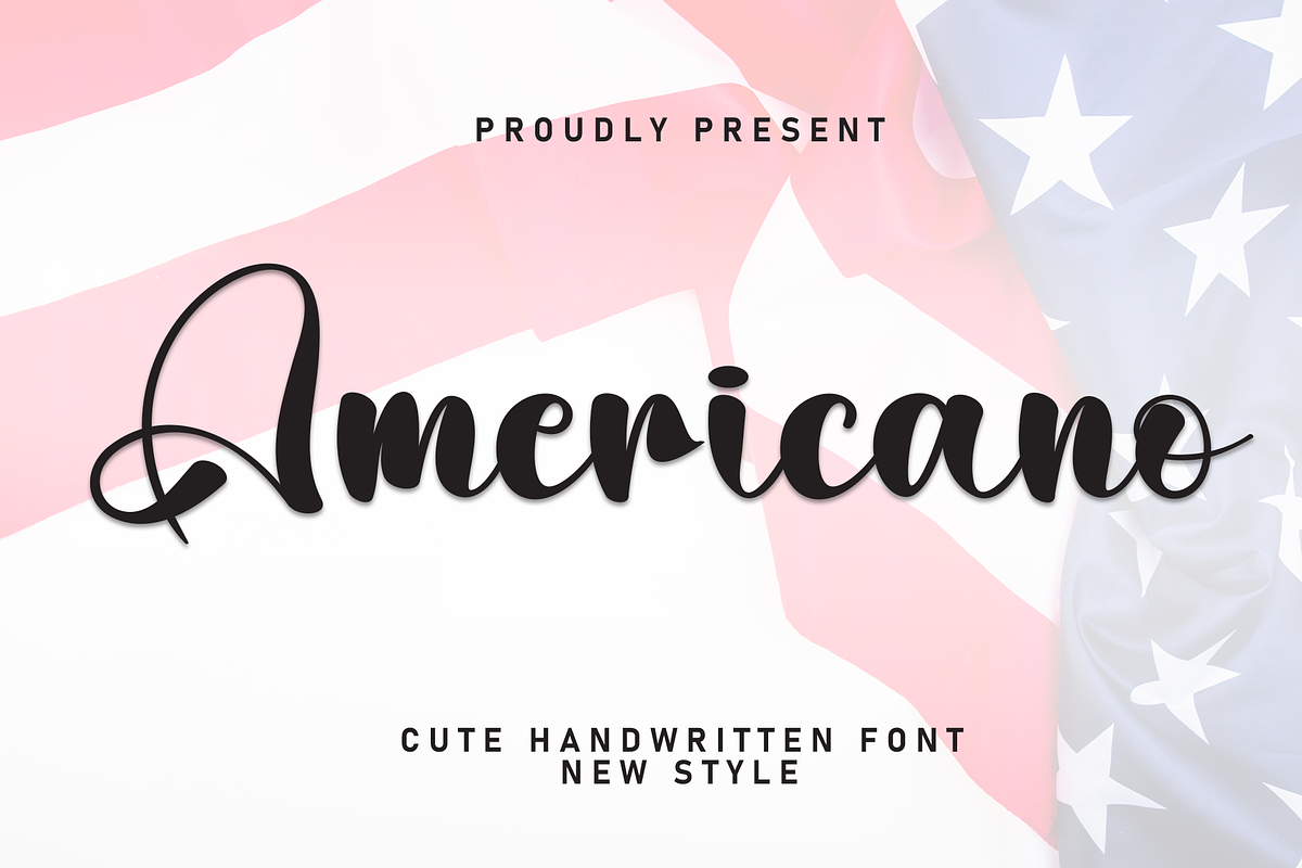Americano | Script Font, a Handwritten Font by Scratchones (Photo 1 of 8)