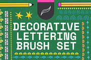 Decorative Procreate Brush Lettering, a Brush Add-On by Esther Nariyoshi (Thumbnail 1 of 9)