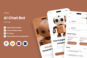 Virtusa - Ai Chatbot Mobile App, an App Template by twinstd