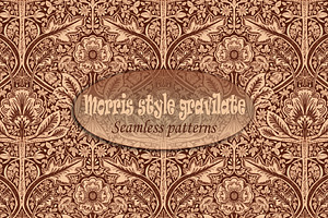 Morris style gravilate patterns