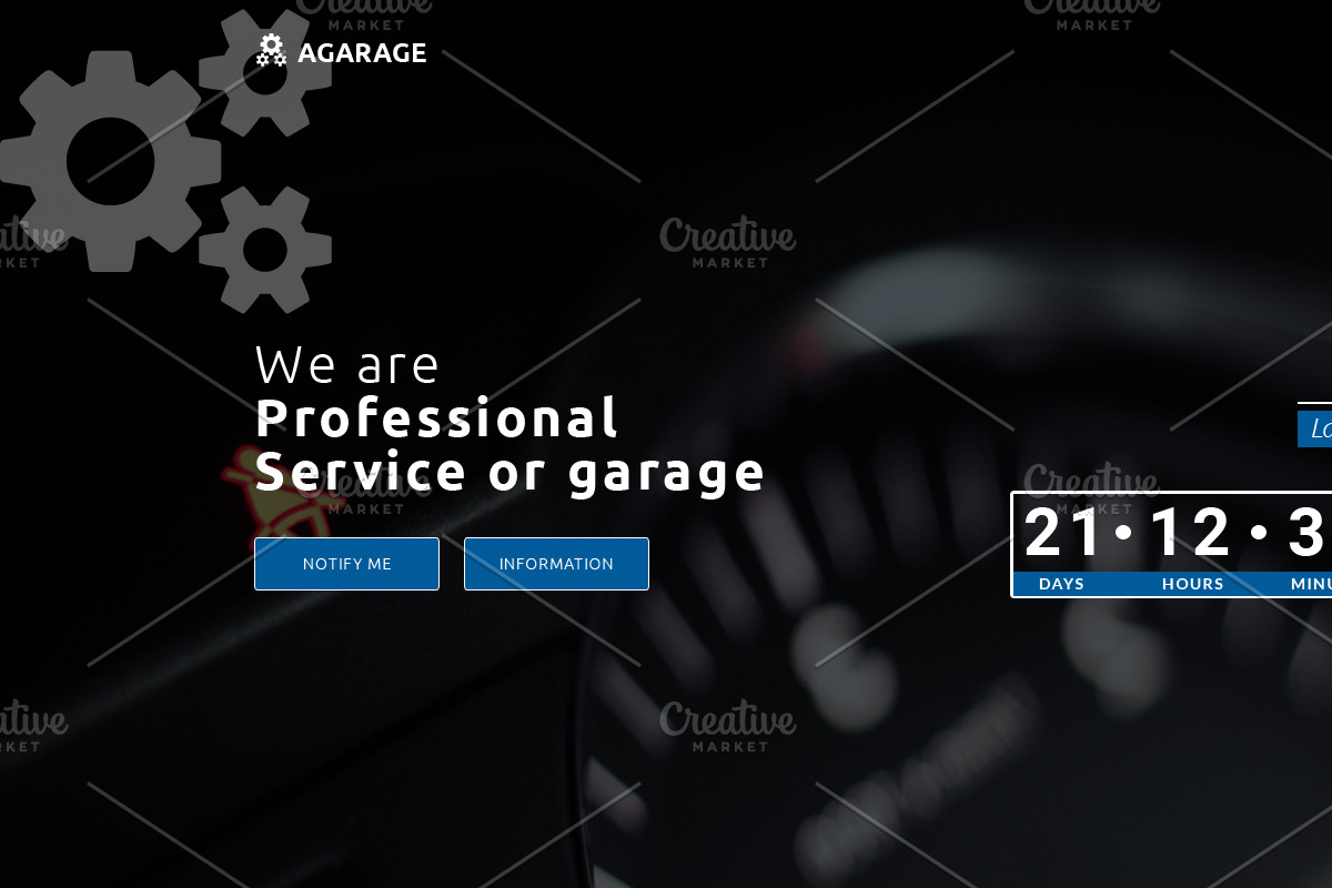 Agarage coming soon version 01, a Templates & Theme by Kayytechin Shop (Photo 2 of 3)
