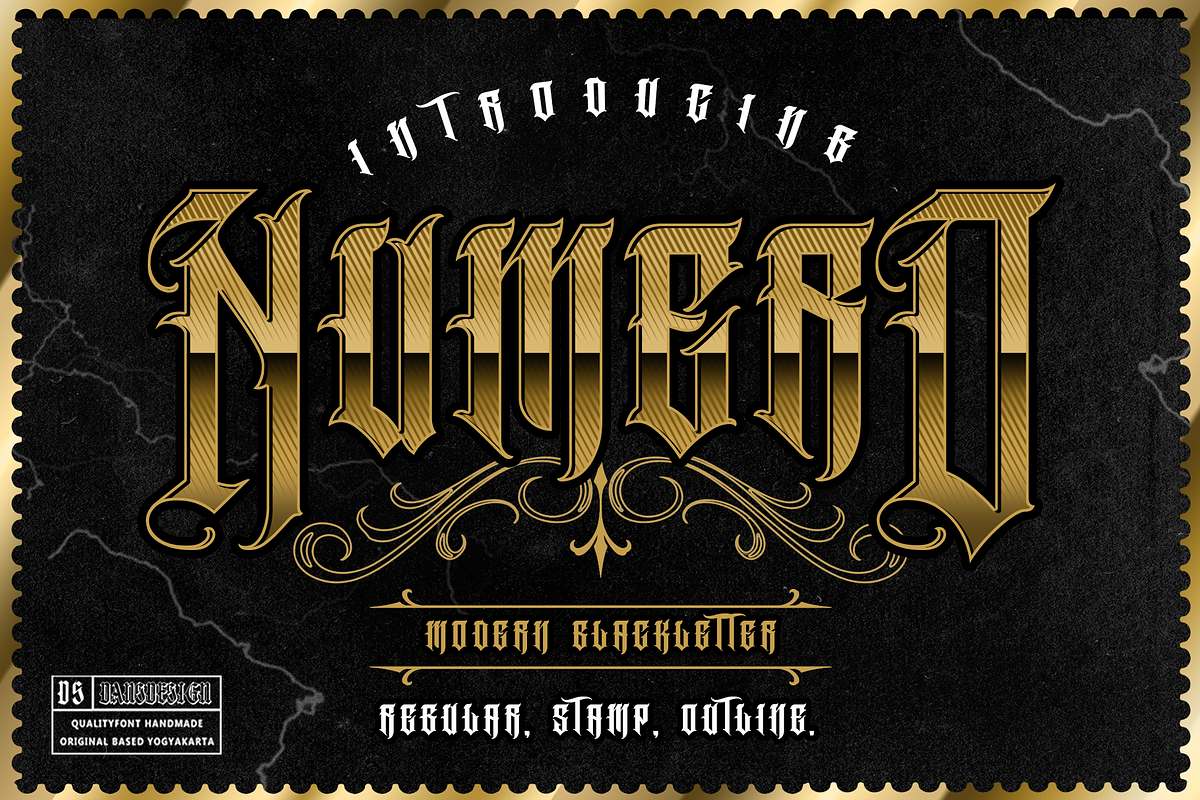 NUMERO, a Blackletter Font by dansdesign (Photo 1 of 7)