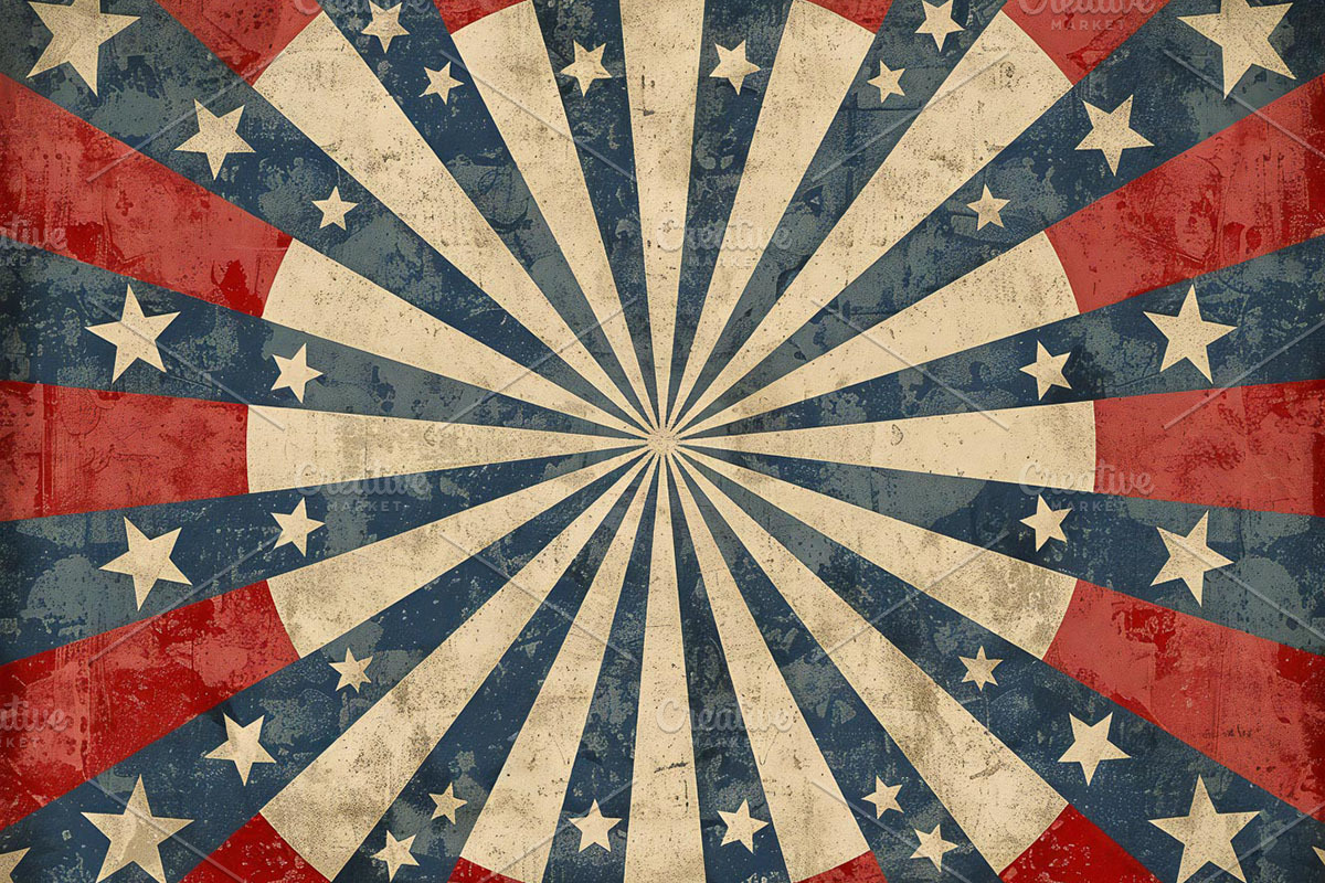 4th of July Vintage Digital Paper, a Texture Graphic by VetalStock (Photo 5 of 16)