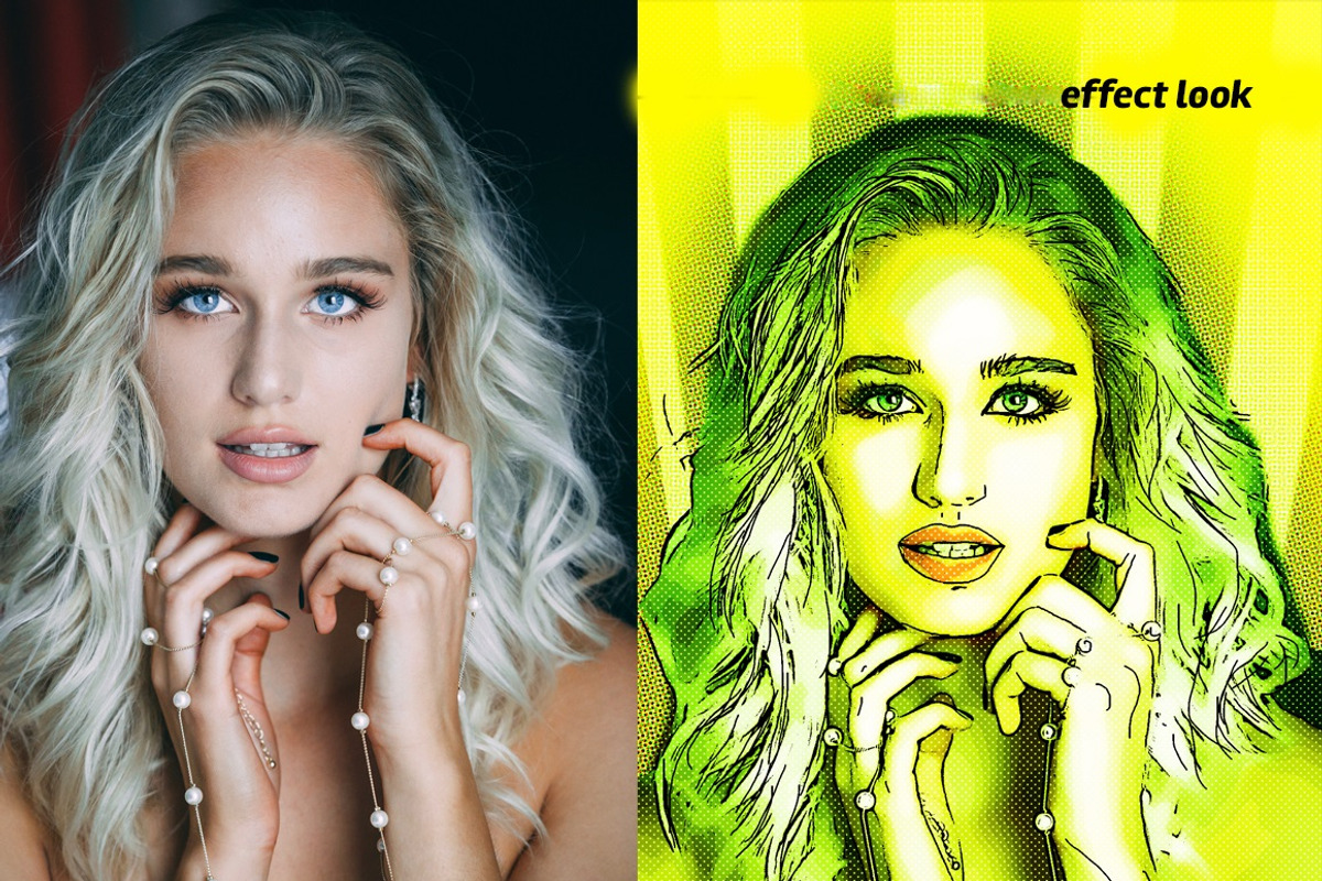 Comic Book Effect Photoshop Action, an Action Add-On by MRI STUDIO (Photo 7 of 11)