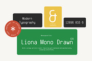CS Liona Mono Drawn, a Sans Serif Font by Craft Supply Co. (Thumbnail 5 of 8)