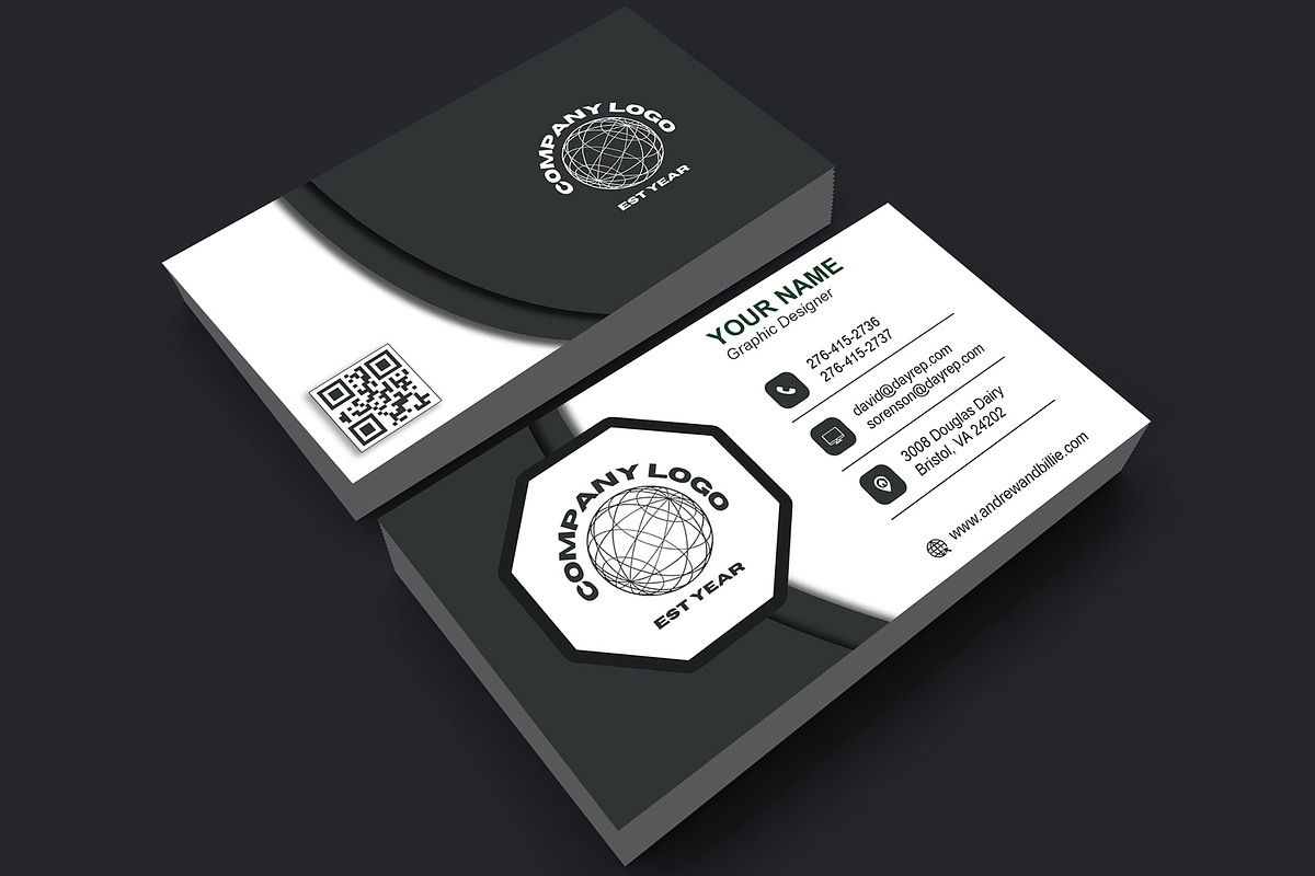 Monogram Realtor Card PSD preview 5