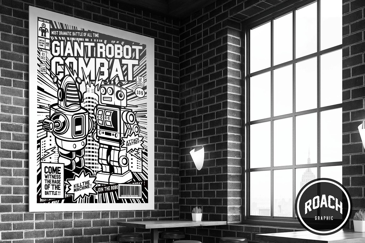 100 Vector Tshirt Designs ( B/W ), an Illustration by roach_graphic (Photo 3 of 20)