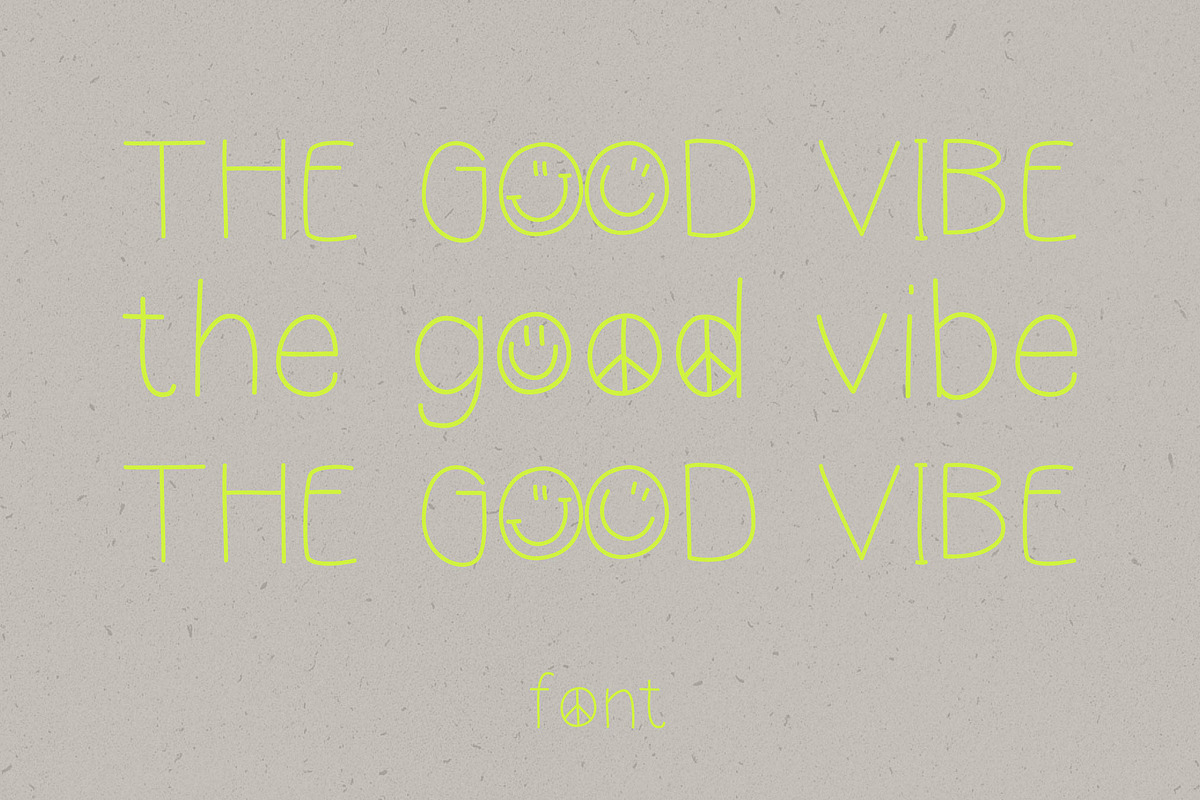 The Good Vibe Font / smile peace, a Script Font by KruthDesign (Photo 1 of 9)