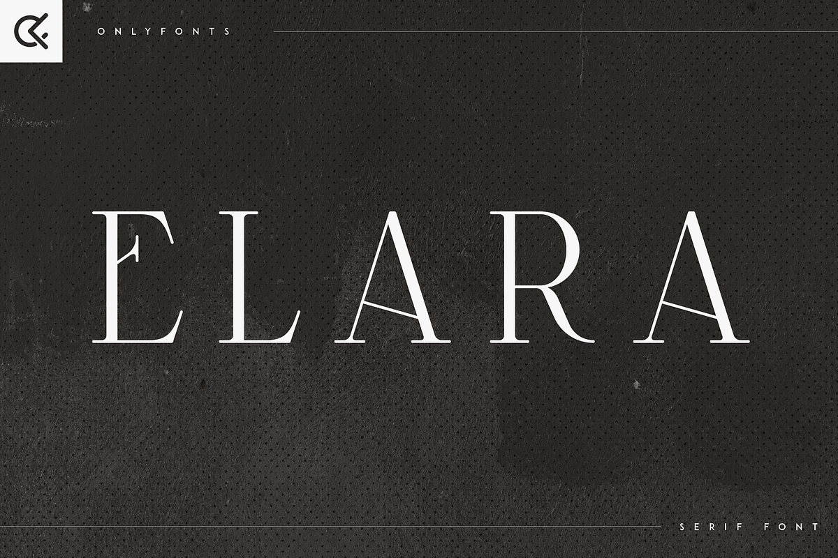 Elara - elegant serif font, a Serif Font by Only Fonts (Photo 1 of 10)