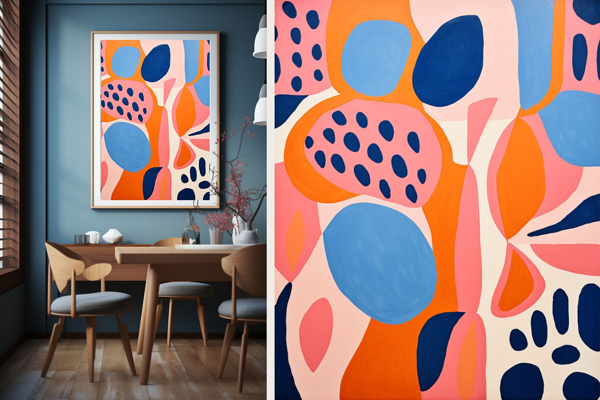 21 matisse blue wall art print, a Decorative Illustration by ARTOZEN DIGITAL (Photo 2 of 17)