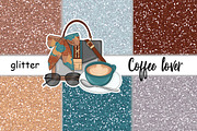 Coffee Lover Glitter, a Texture Graphic by GlamArtZhanna (Thumbnail 3 of 3)