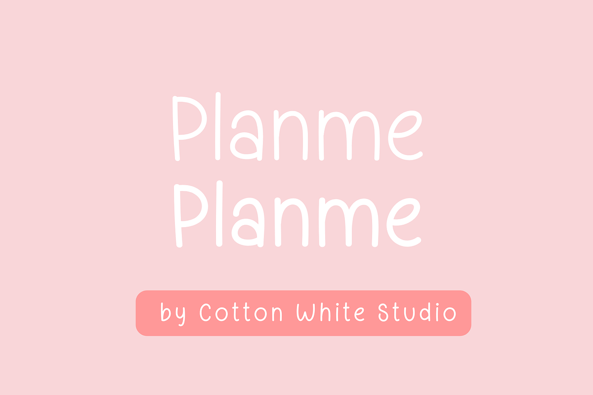 Planme, a Handwritten Font by Sofia Skoog (Photo 1 of 10)