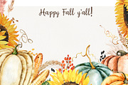 Fall Pumpkin, Corn and Pampas Grass, a Food Illustration by TanyaOak (Thumbnail 10 of 10)