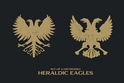 6 Distressed Heraldic Eagles, an Object Graphic by Damien (Thumbnail 3 of 4)