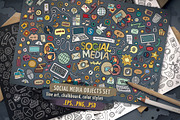 Social Media Objects & Symbols Set, an Object Graphic by BALABOLKA (Thumbnail 1 of 4)