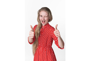 Happiness blonde young female, a Person Photo by Alexander-Piragis