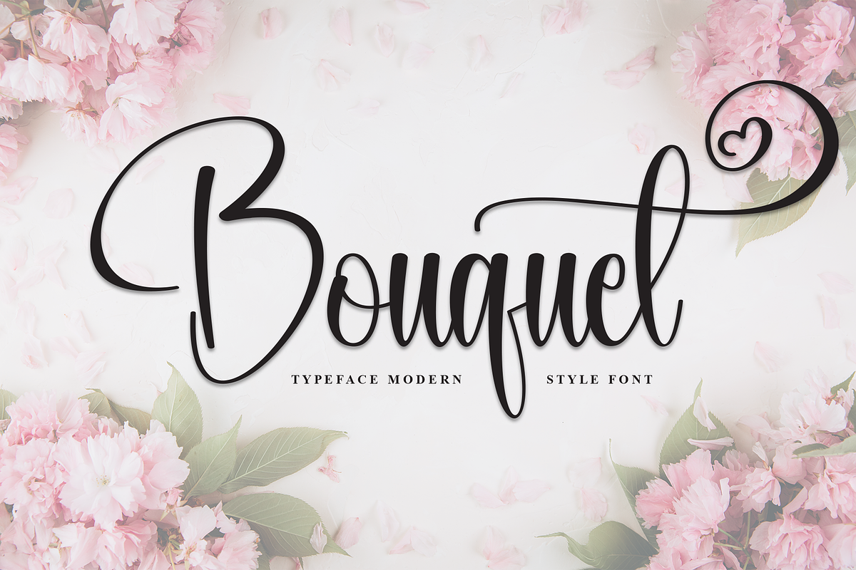 Bouquet | Script Font, a Handwritten Font by Scratchones (Photo 1 of 9)