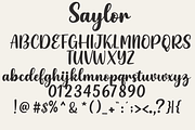 Saylor – Playful Modern Script Font, a Script Font by cocodesign (Thumbnail 4 of 7)