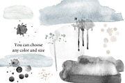 130 Watercolor brushes for photoshop, a Brush Add-On by TaPilipa (Thumbnail 6 of 8)