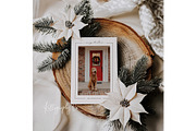 Holiday Card Photo Template Mockup, a Mockup by Kelligraphy Co. (Thumbnail 2 of 2)