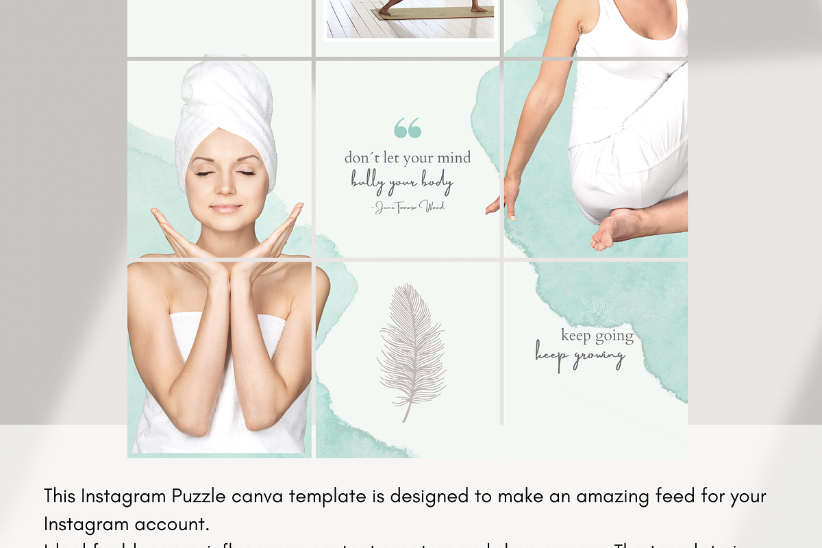 Canva Template - Instagram Puzzle, a Social Media Template by Tegefeldt Design (Photo 3 of 6)