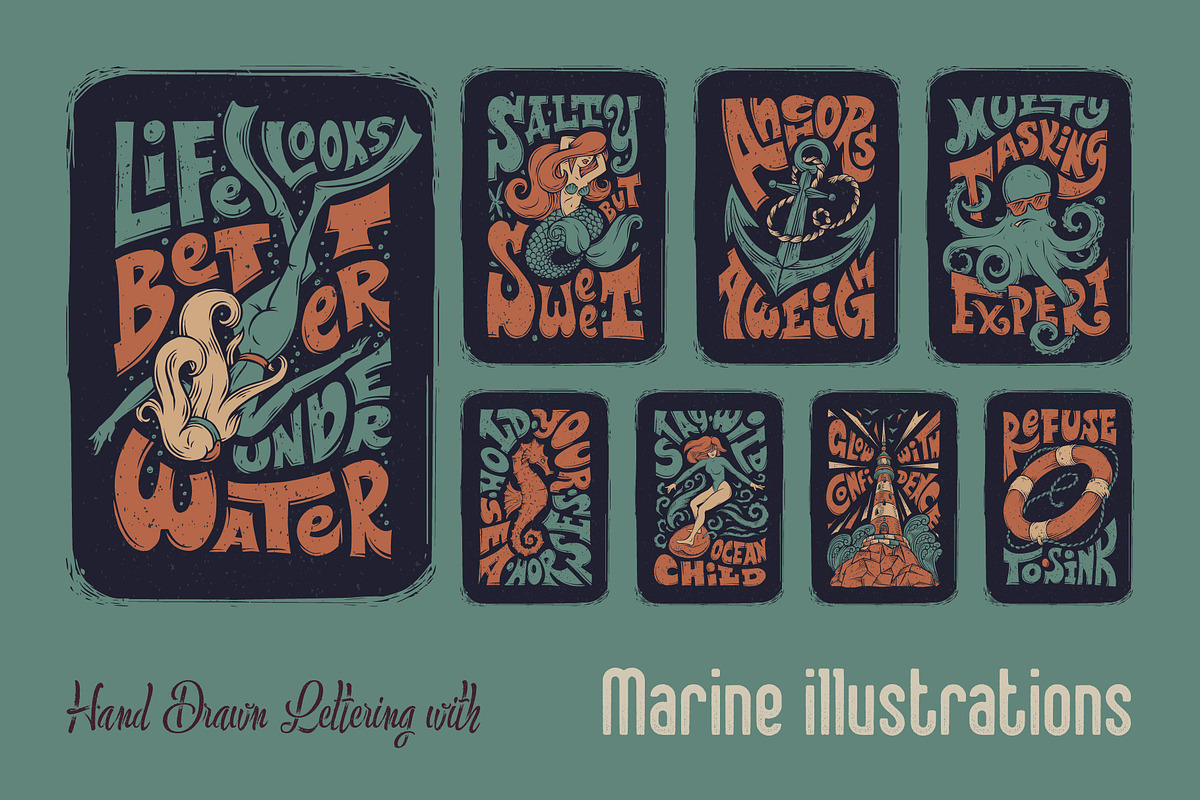 Lettering Illustrations, a Seasonal Illustration by Gleb Guralnyk (Photo 2 of 7)