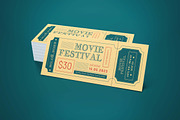 Ticket Movie Festival, a Card Template by graphicook (Thumbnail 2 of 3)