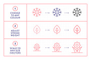 Nature Line Icons, an Outline Icon by Made by Made (Thumbnail 3 of 7)
