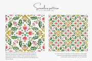 folk floral tile seamless pattern, a Pattern Graphic by Pink Studio Art (Thumbnail 2 of 5)
