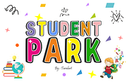 Student Park - Playful School Font, a Sans Serif Font by KiddoGlyphs Studio (Thumbnail 1 of 5)