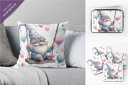 Gnomes in love. Cards for Valentines, a Decorative Illustration by KENO Mascots (Thumbnail 3 of 6)