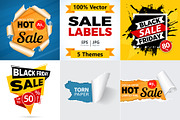 Black Friday Sale Labels, an Object Illustration by TAlex (Thumbnail 1 of 6)