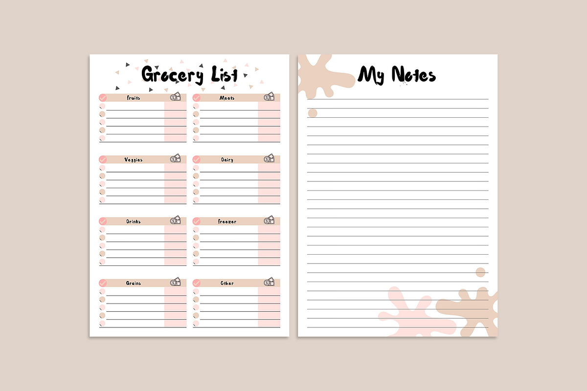 Daily Weekly Monthly Planner Pack, a Stationery Template by Amit Debnath (Photo 3 of 4)