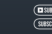 YouTube Subscribe Button icon, a Graphic by Vaughn Studios (Thumbnail 5 of 6)