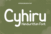 Cyhiru | Handwritten Display, a Sans Serif Font by twinstd (Thumbnail 1 of 10)