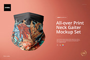All-over Print Neck Gaiter Mockup, a Product Mockup by Creatsy (Thumbnail 1 of 6)