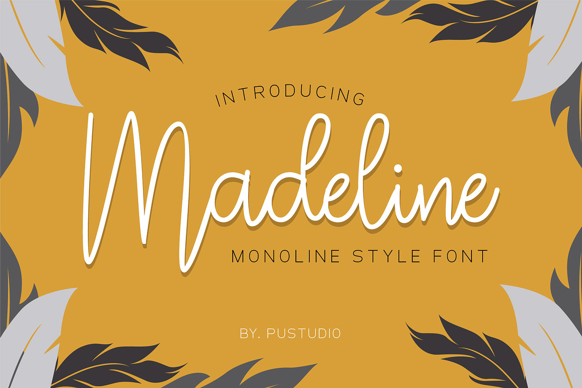 Madeline, a Script Font by Pustudio (Photo 1 of 7)