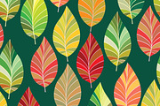 Background of leaves. Seamless., a Decorative Illustration by katykin (Thumbnail 2 of 4)