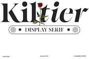 Kiltier | High Contrast Serif, a Serif Font by Jolicia Type (Thumbnail 1 of 22)
