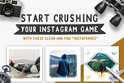 NOW ON SALE! Travel Instagram Frames, a Social Media Template by Brandspark (Thumbnail 1 of 2)