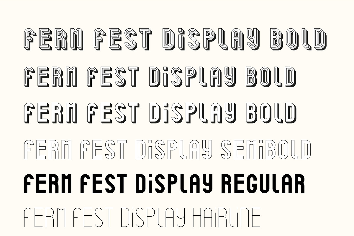 Ferm Fest Display Font Family, a Font by Hughie Design Co. (Photo 4 of 6)