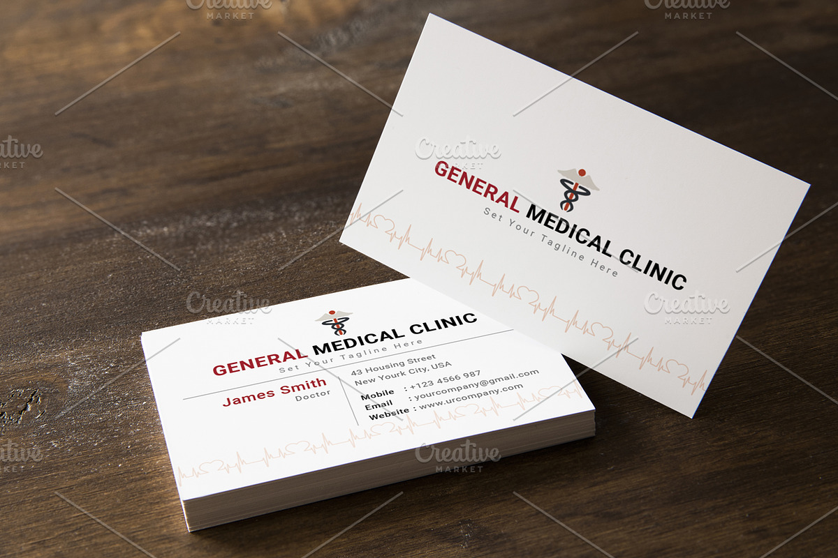 Clinic Business Card, a Business Card Template by graphicsunday (Photo 4 of 4)