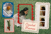 Crochet Frames: Vintage Lace Set, an Object Graphic by Purple (Thumbnail 1 of 14)