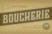 Boucherie Collection, a Font by Laura Worthington